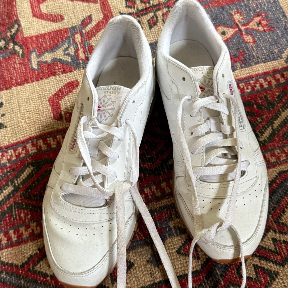 Reebok Classic White Athletic Shoes